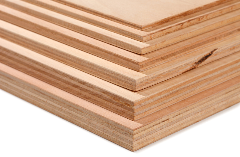 Stack of plywood sheets